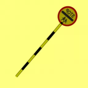 Crossing Sign 3d model