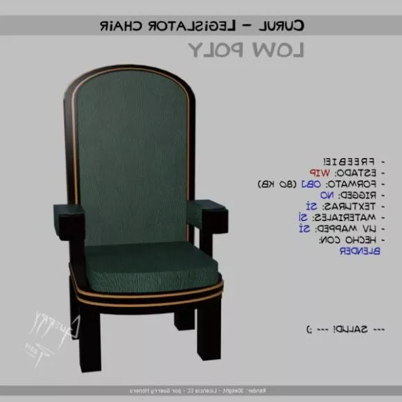 Wireframe Chair 3d model