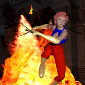 Honey Cosplay Girl Character 3d model