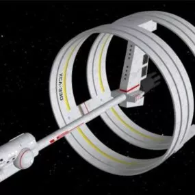 Starship Circular Shaped 3d model