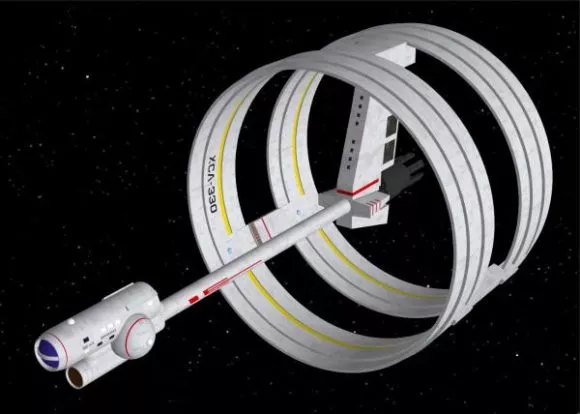 Sci-fi Space Ship 3d model