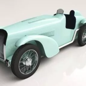 Vintage Car Delage D6 3d model