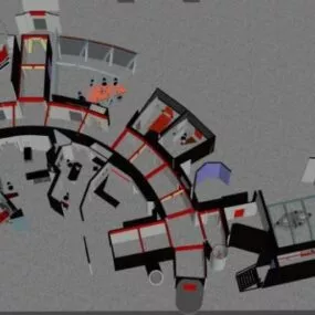 Shipboard Furniture 3d model