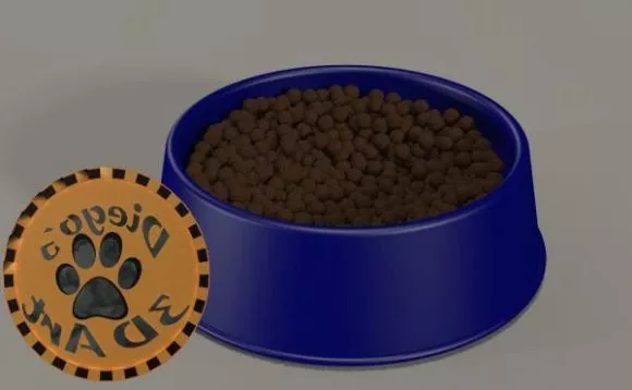 Bread In Bow 3d model