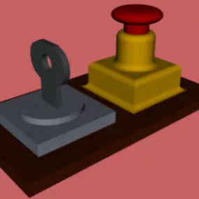 Doomsday Button Gadget 3d model