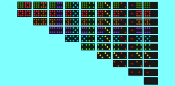 Double Nine Dominoes Game 3d model Double Nine Dominoes Game 3d model