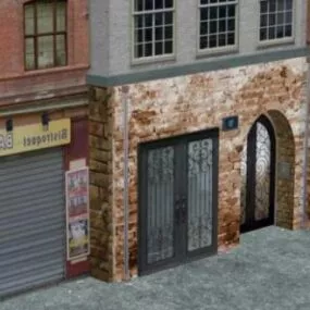Storefront Building Facade 3d model