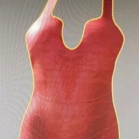 Cotton Fashion Dress 3d model