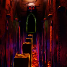 Game Dungeon Interior 3d model