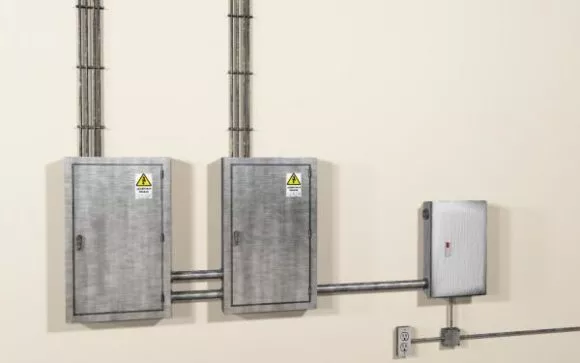 Electric Panels With Pipeline System 3d model Electric Panels With Pipeline System 3d model