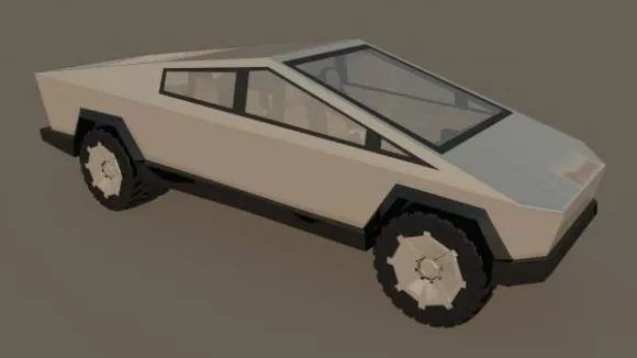 Cartoon Elephant Car 3d model