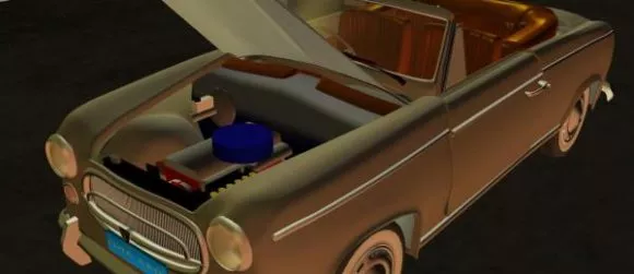 Cartoon Elephant Car 3d model