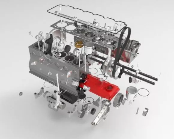 Engine Mechanical 3d model Engine Mechanical 3d model