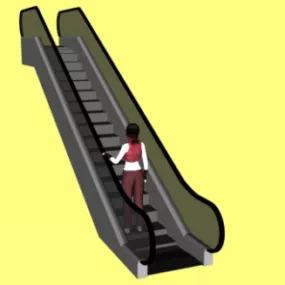 Market Escalator 3d model