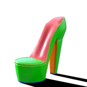 Shoe Chair 3d model