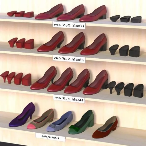 Shoes Showcase Shelf 3d model Shoes Showcase Shelf 3d model
