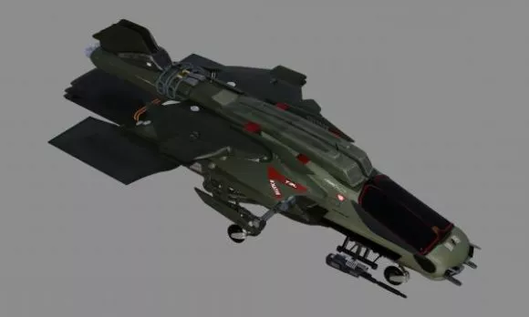 Scifi Fg Aircraft 3d model Scifi Fg Aircraft 3d model