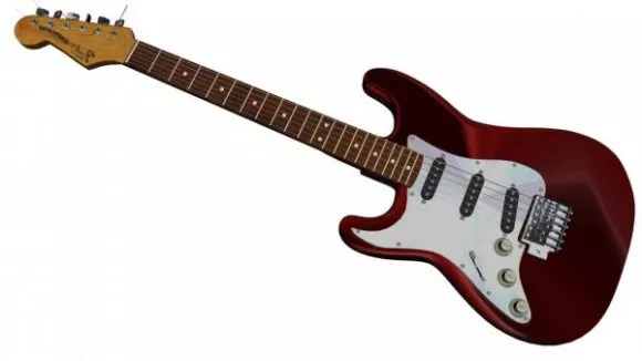 Fender Stratocaster Guitar 3d model Fender Stratocaster Guitar 3d model