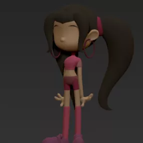 Figure Anime Girl Character 3d model