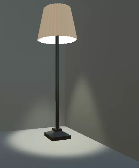 Grille Light Ceiling Lamp 3d model