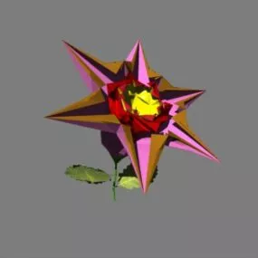 Polygon Flower Fantasy 3d model