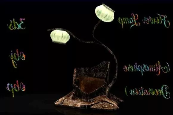 Pendant Ceiling Lamp Three Spotlight 3d model