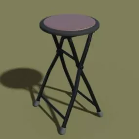 Folding Stool Chair 3d model