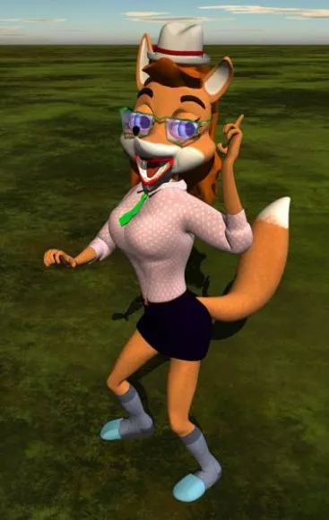 Pg Girl Character With Bottle Of Shampoo 3d model
