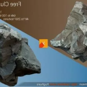Photogrammetric Rock Landscape 3d model