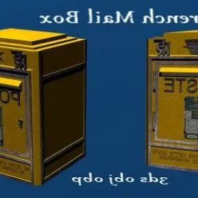 Rustic Mail Box 3d model