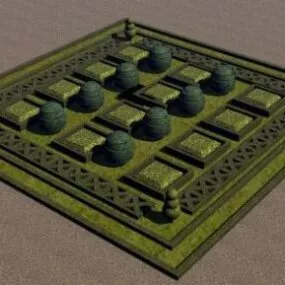 French Garden 3d model