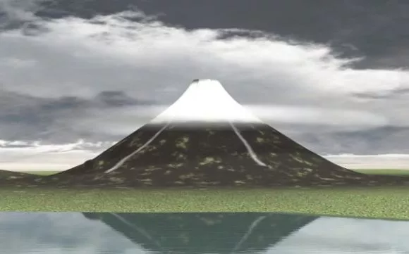 Snow Mountain Landscape 3d model