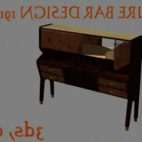 Vintage Furniture Bar Table 3d model