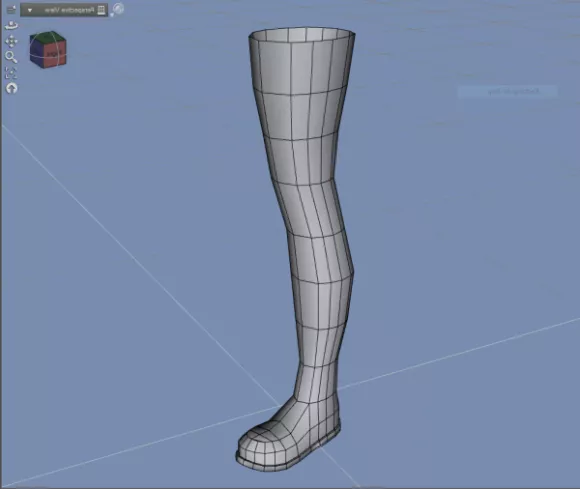 Boots Black Leather 3d model