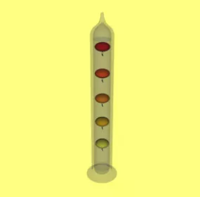 Galileo Thermometer 3d model