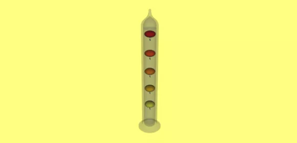 Galileo Thermometer Science 3d model Galileo Thermometer Science 3d model