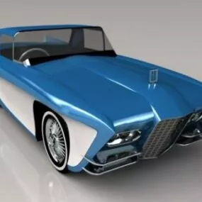 Convertible Car Antique Concept 3d model