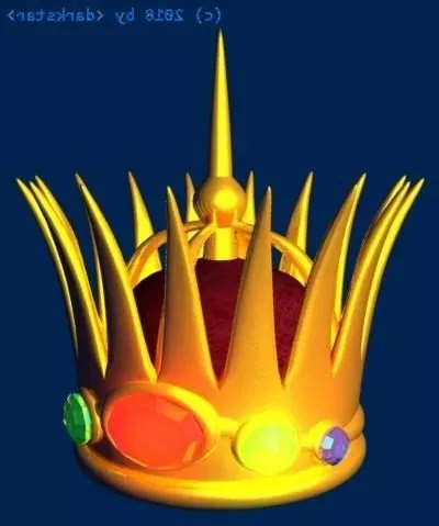 Crown Particle Shape 3d model