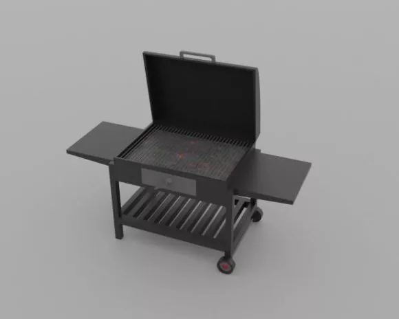 Kitchen Tree Log On Holder 3d model