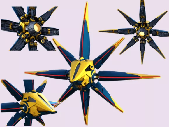 Galaxy Starblaster Spaceship 3d model Galaxy Starblaster Spaceship 3d model