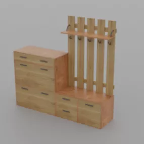 Hallway Rack 3d model