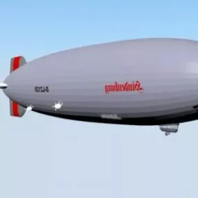 Hindenburg Zeppelin 3d model