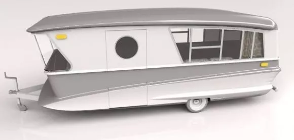 Abandoned Container Van 3d model