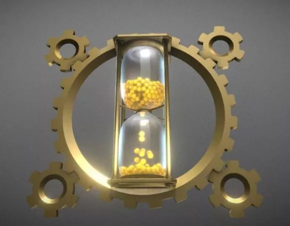 Minimalist Square Clock 3d model