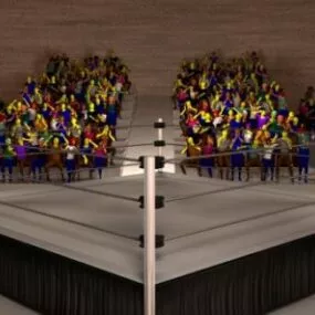 Human Figure Crowd 3d model