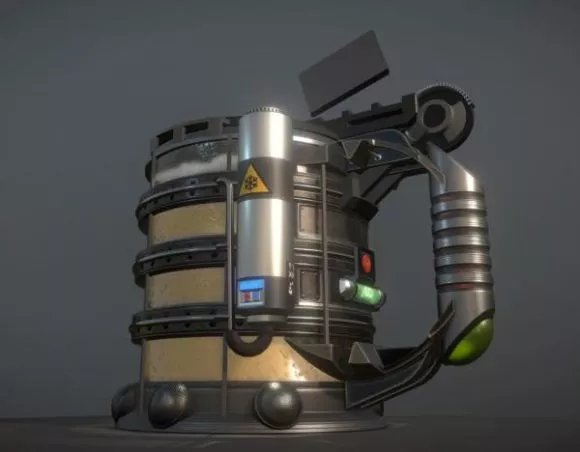 Black Coffee Pot 3d model