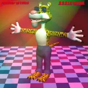 Jaguar Animal Character 3d model