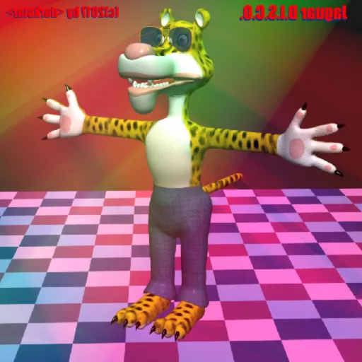 European King Character With Crowns 3d model