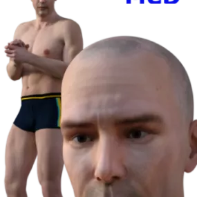 Johnny Utah Man Character 3d model
