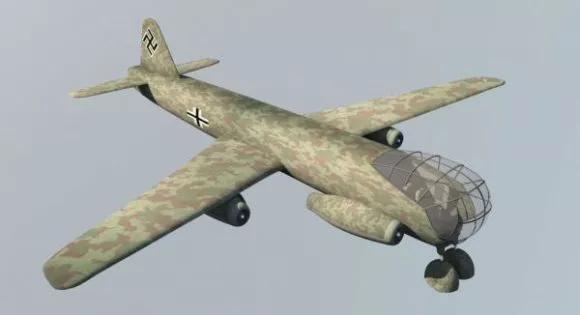 Military Aircraft Junkers Ju52 3d model